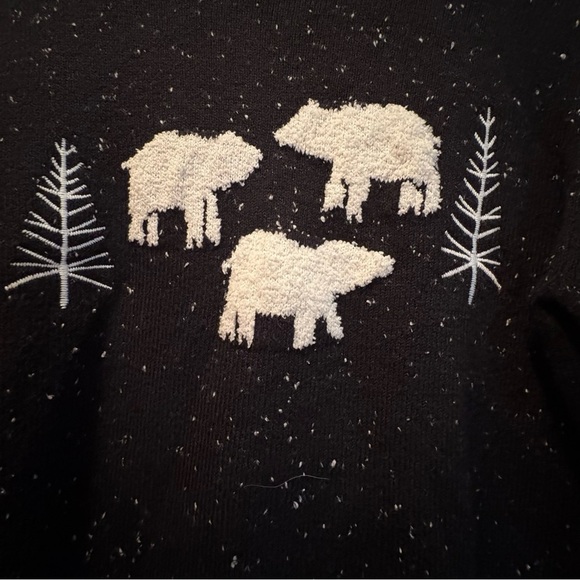 LOFT Black and White Turtleneck Sweater Super Comfy Size M NWOT - Picture 4 of 10